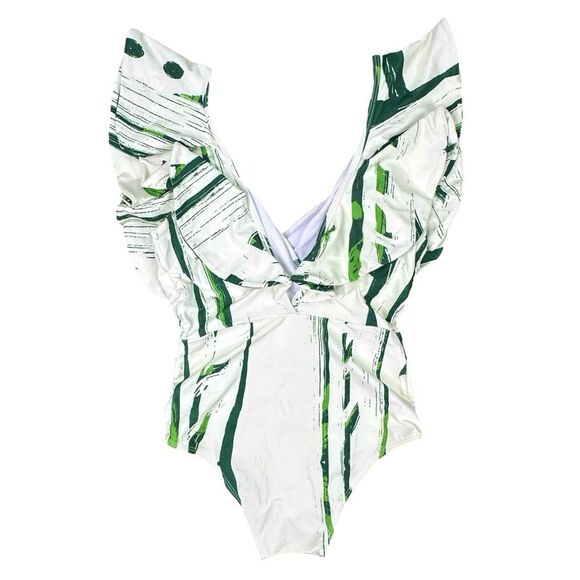 DIARRABLU Nabu Exaggerated Ruffle One-Piece Swimsuit - Size Small - Picture 1 of 4